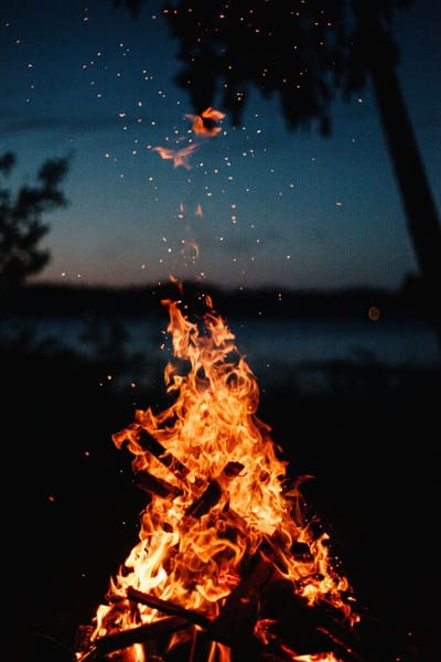 What do you see in the fire?